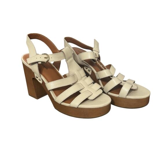 New! Lucky Brand Imana Fisherman Strappy Platform Block Heel - Size 10 - Picture 5 of 9